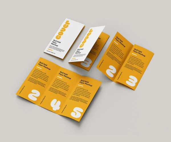 Free Trifold DL Flyer Mockup