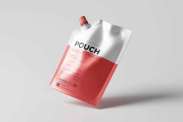 Free Plastic Pouch Packaging Mockup (PSD)