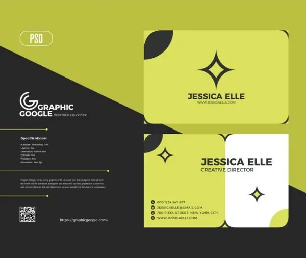 Free Premium Business Card Design Template (PSD)