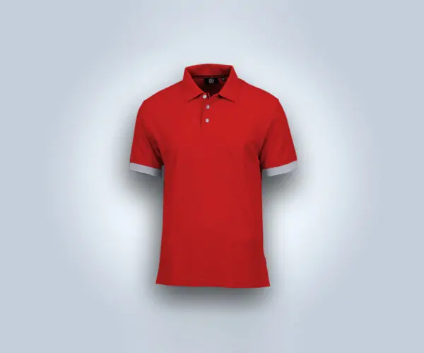 Free Red Polo Shirt Mockup (PSD)