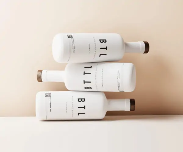 Free White Matte Bottles Mockup (PSD)