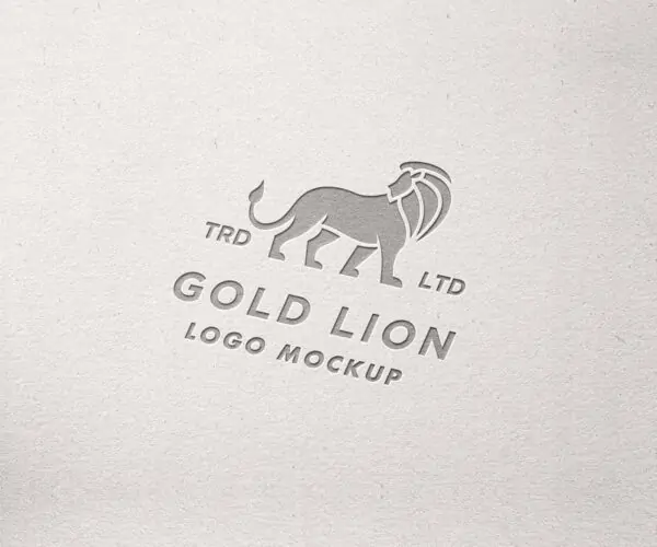 Free Luxury White Paper Debossed Logo Mockup (PSD)