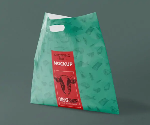 Free Realistic Plastic Bag Mockup (PSD)