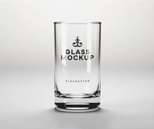 Free Water Glass Mockup (PSD)