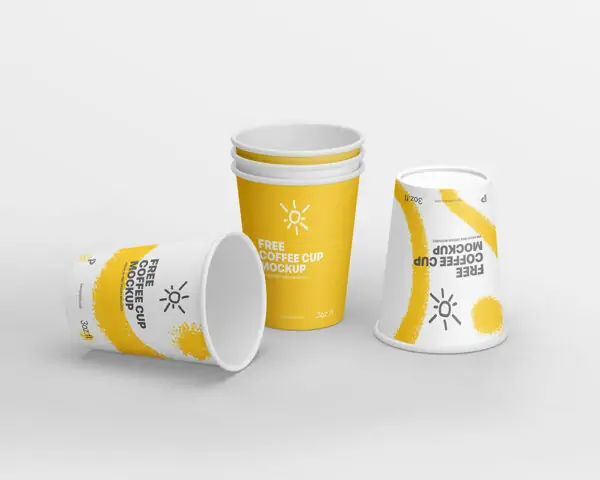 Free Simple Coffee Cup Mockup (PSD)