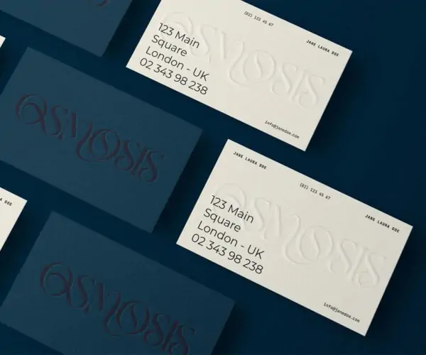 Free OSMOSIS Business Card Mockup Vol.3 (PSD)