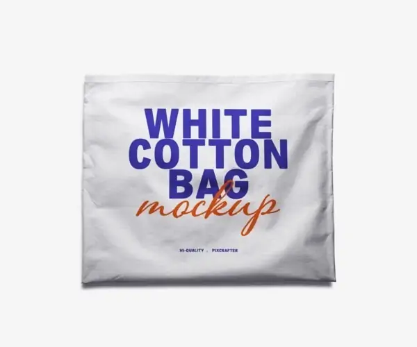 Free White Cloth Bag Mockup (PSD)