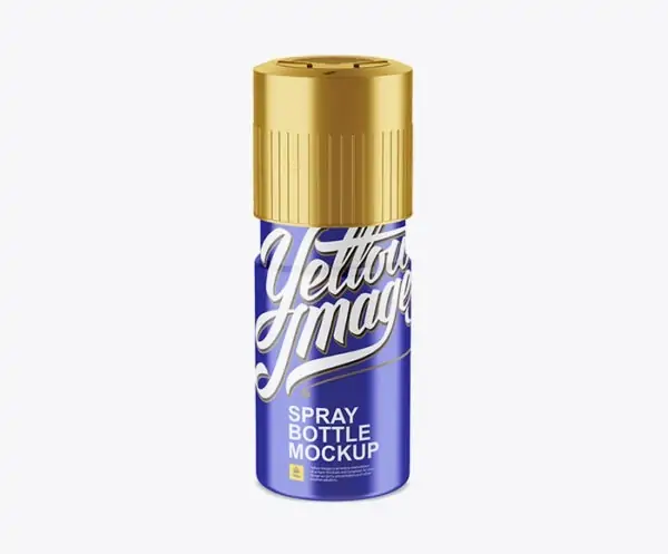 Free Metallic Plastic Deodorant Mockup (PSD)