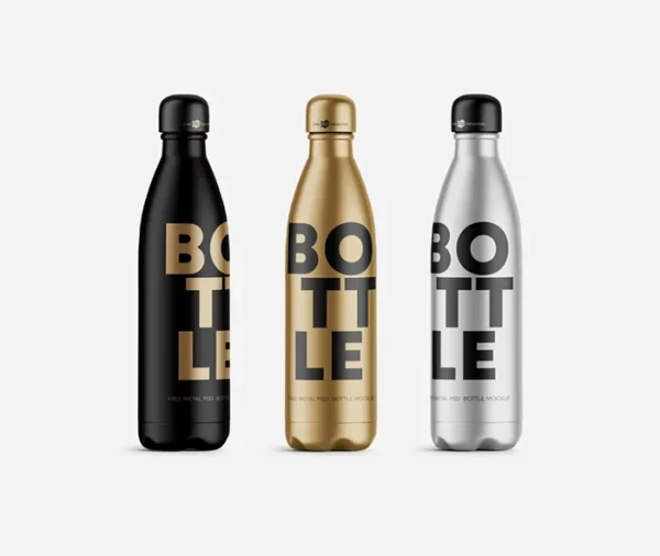 Free Water Bottles Mockup (PSD)