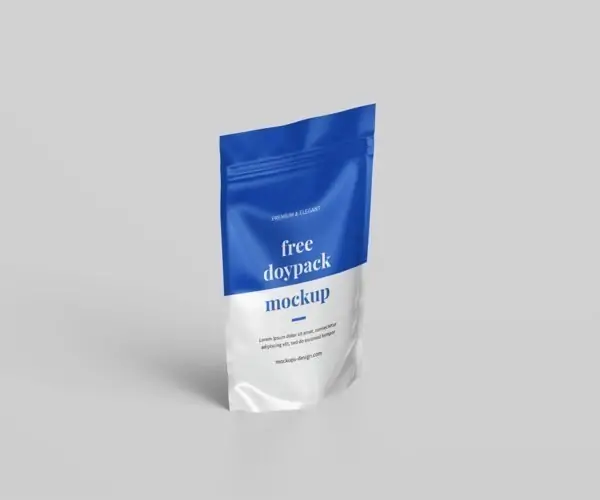 Free Plastic Doypack Mockup (PSD)