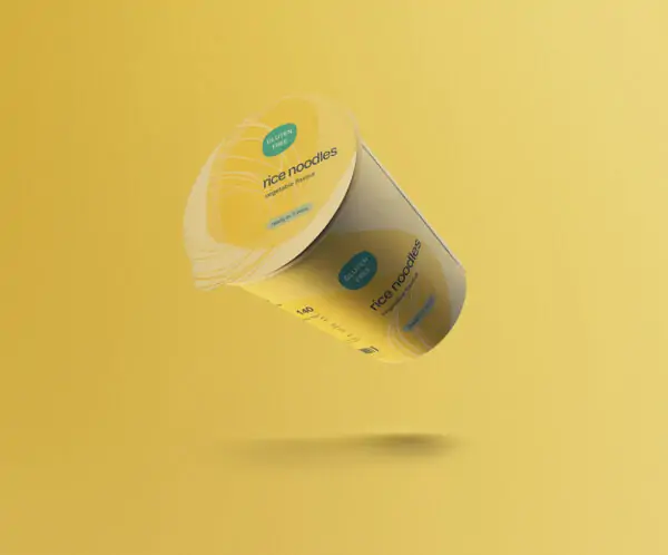 Free Noodles Paper Cup Mockup (PSD)