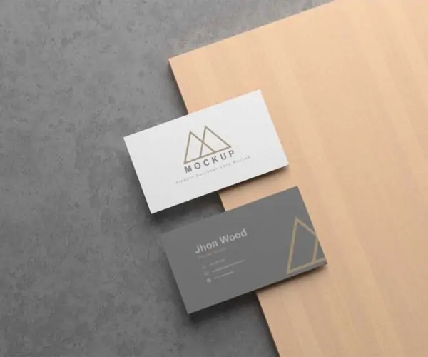 Free Elegant Business Card Mockup (PSD)