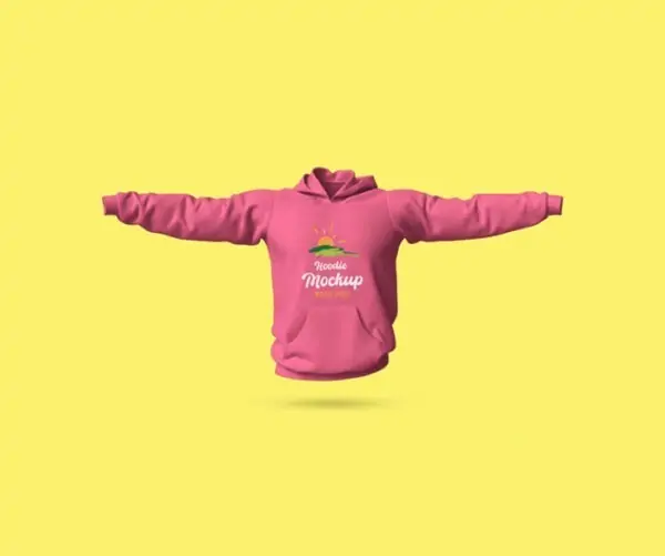 Free Ploating Hoodie Branding Mockup (PSD)