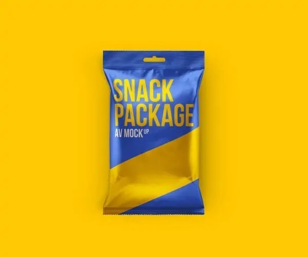 Free Snack Pouch Mockup (PSD)