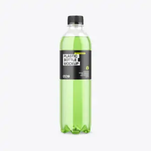 free plastic water bottle mockup