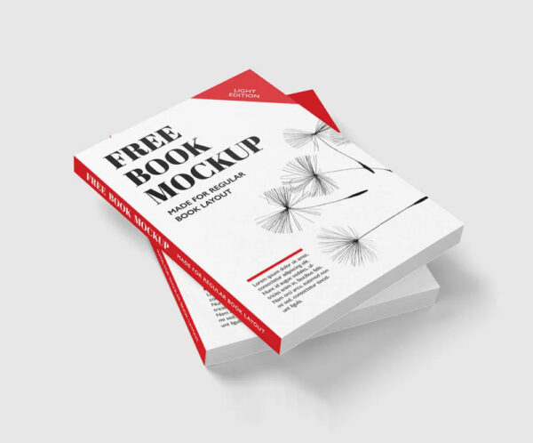 free book mockup